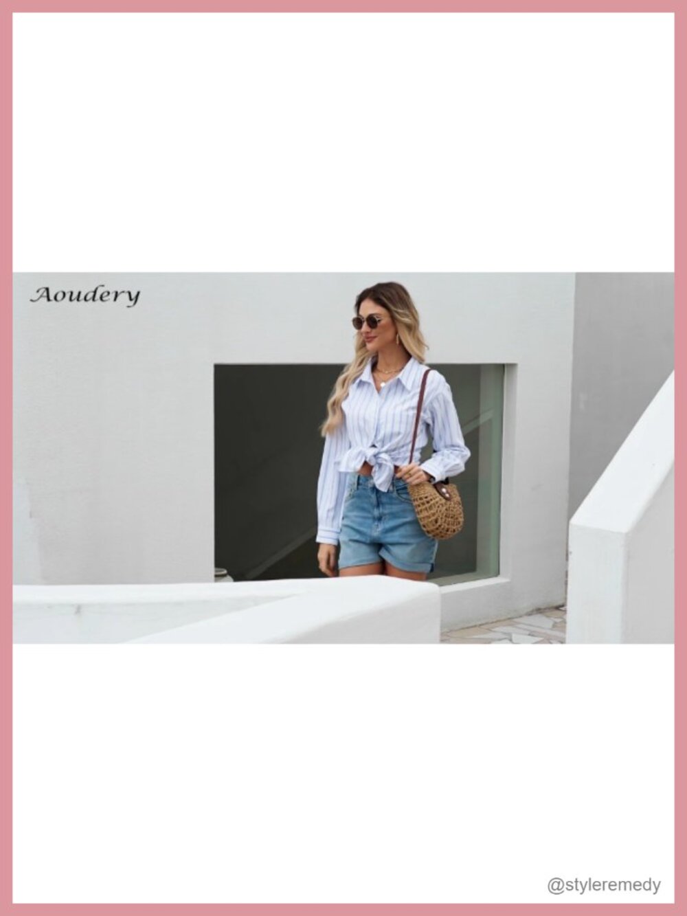 Oversized Cotton Oxford Button Down Shirt Long Sleeve Collared Blouse - Picture 6 of 6